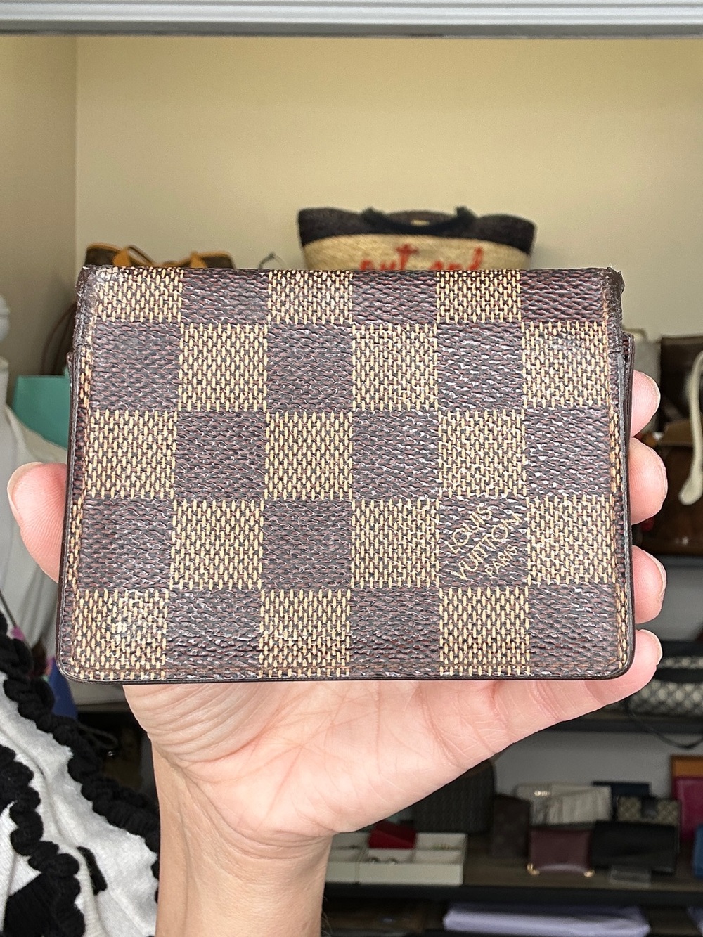 Louis Vuitton Damier Ebene Business Card Holder Wallet CA0014 Made in Spain